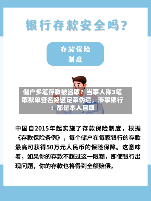 储户多笔存款被盗取？当事人称3笔取款单签名经鉴定系伪造，涉事银行：都是本人自取-第2张图片