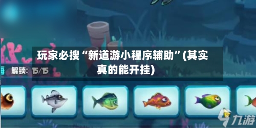 玩家必搜“新道游小程序辅助”(其实真的能开挂)