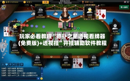 玩家必看教程“德扑之星透视看牌器(免费版)+透视挂”开挂辅助软件教程