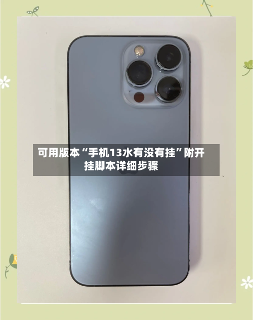 可用版本“手机13水有没有挂”附开挂脚本详细步骤