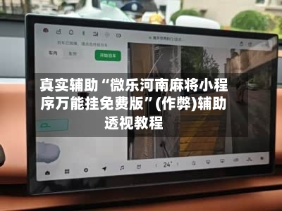 真实辅助“微乐河南麻将小程序万能挂免费版”(作弊)辅助透视教程