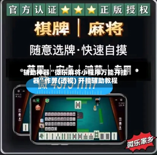 辅助神器“微乐麻将小程序万能开挂器”作弊(透视) 开挂辅助教程