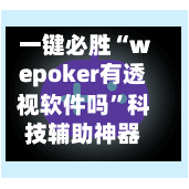 一键必胜“wepoker有透视软件吗”科技辅助神器手机版教程