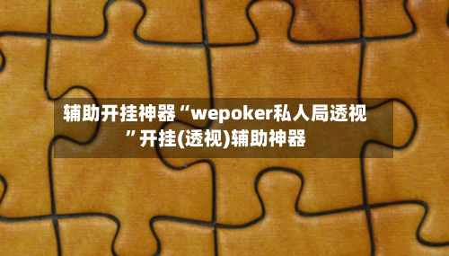 辅助开挂神器“wepoker私人局透视”开挂(透视)辅助神器