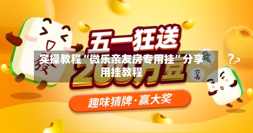 实操教程“微乐亲友房专用挂”分享用挂教程
