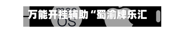 万能开挂辅助“蜀渝牌乐汇透视挂(透视)”详细辅助透视