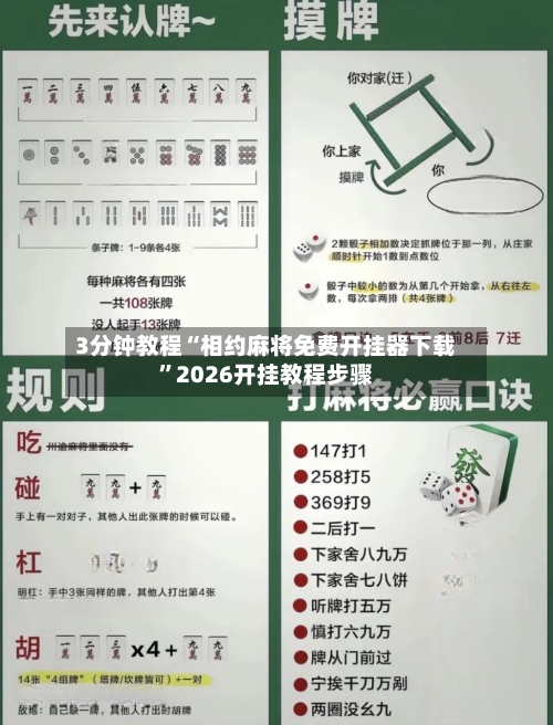3分钟教程“相约麻将免费开挂器下载”2026开挂教程步骤