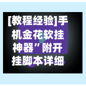 [教程经验]手机金花软挂神器”附开挂脚本详细步骤