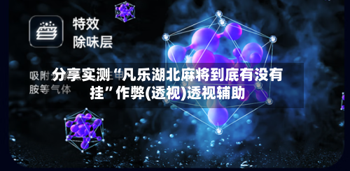 分享实测“凡乐湖北麻将到底有没有挂”作弊(透视)透视辅助