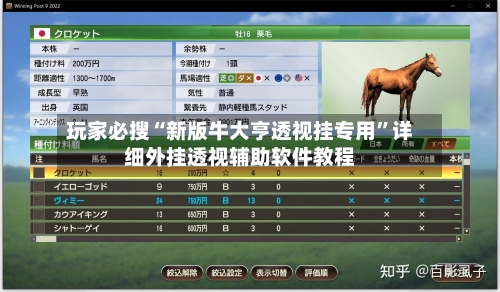 玩家必搜“新版牛大亨透视挂专用”详细外挂透视辅助软件教程