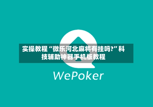 实操教程“微乐河北麻将有挂吗?”科技辅助神器手机版教程