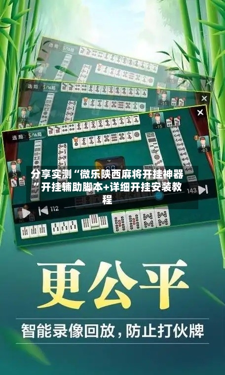 分享实测“微乐陕西麻将开挂神器”开挂辅助脚本+详细开挂安装教程