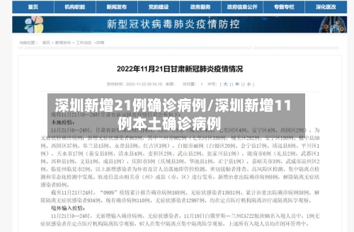 深圳新增21例确诊病例/深圳新增11例本土确诊病例