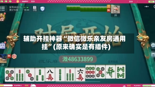 辅助开挂神器“微信微乐亲友房通用挂”(原来确实是有插件)