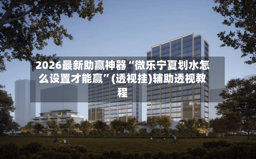 2026最新助赢神器“微乐宁夏划水怎么设置才能赢”(透视挂)辅助透视教程