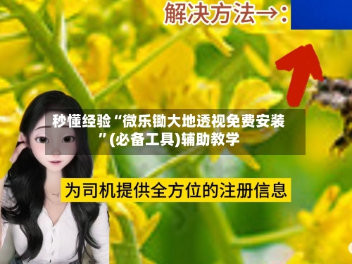 秒懂经验“微乐锄大地透视免费安装”(必备工具)辅助教学