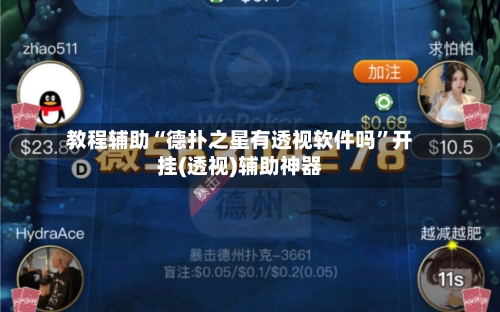 教程辅助“德扑之星有透视软件吗”开挂(透视)辅助神器