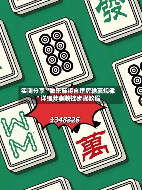 实测分享“微乐麻将自建房输赢规律”详细分享装挂步骤教程
