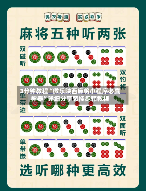 3分钟教程“微乐陕西麻将小程序必赢神器”详细分享装挂步骤教程