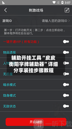 辅助开挂工具“皮皮衡阳字牌辅助器”详细分享装挂步骤教程