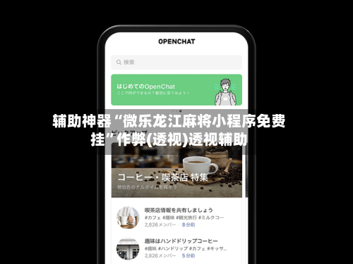 辅助神器“微乐龙江麻将小程序免费挂”作弊(透视)透视辅助