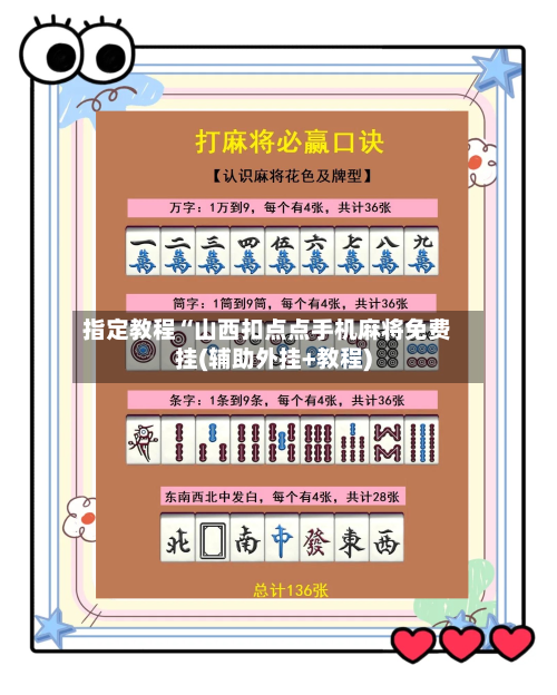 指定教程“山西扣点点手机麻将免费挂(辅助外挂+教程)