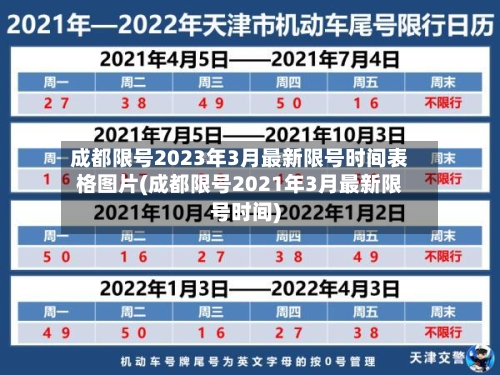 成都限号2023年3月最新限号时间表格图片(成都限号2021年3月最新限号时间)