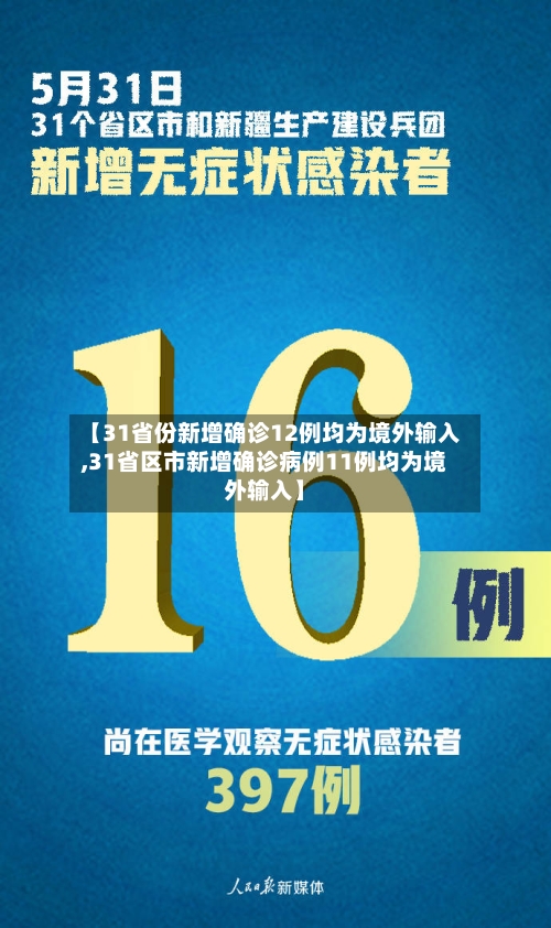 【31省份新增确诊12例均为境外输入,31省区市新增确诊病例11例均为境外输入】