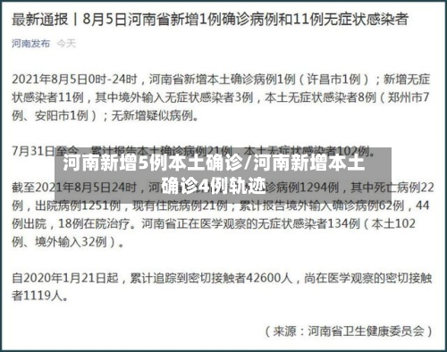 河南新增5例本土确诊/河南新增本土确诊4例轨迹