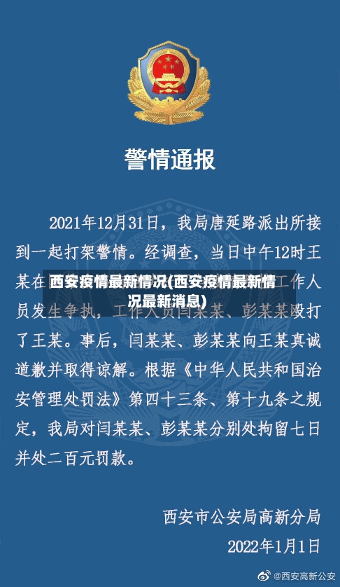 西安疫情最新情况(西安疫情最新情况最新消息)