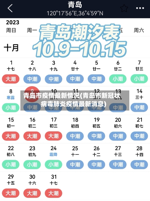 青岛市疫情最新情况(青岛市新冠状病毒肺炎疫情最新消息)