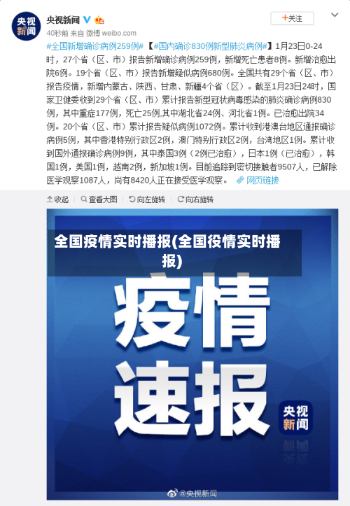 全国疫情实时播报(全国役情实时播报)