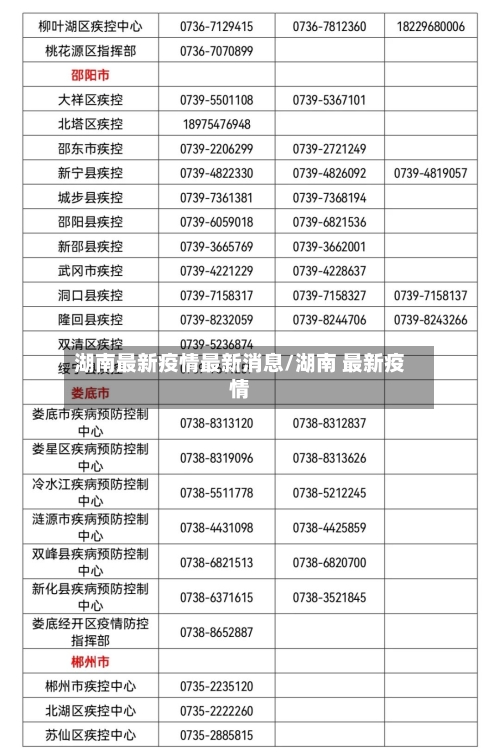 湖南最新疫情最新消息/湖南 最新疫情