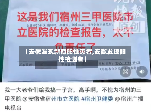 【安徽发现新冠阳性患者,安徽发现阳性检测者】