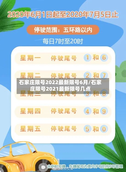 石家庄限号2022最新限号6月/石家庄限号2021最新限号几点