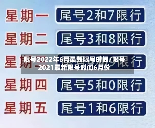 限号2022年6月最新限号时间/限号2021最新限号时间6月份