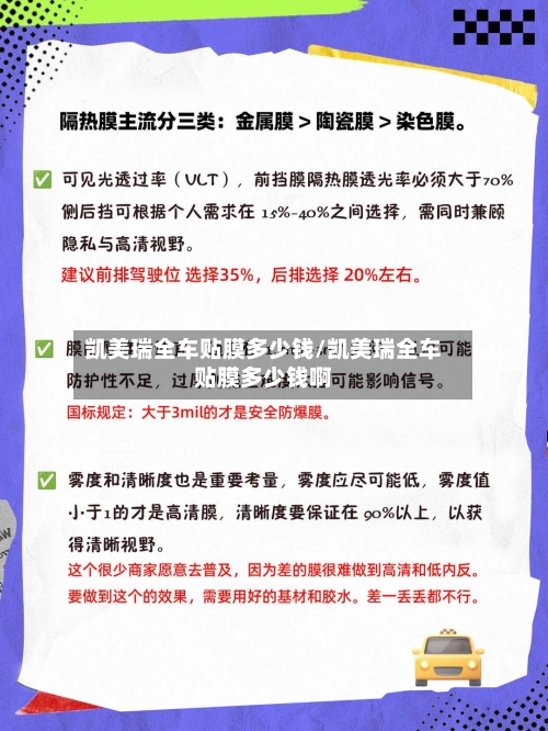 凯美瑞全车贴膜多少钱/凯美瑞全车贴膜多少钱啊