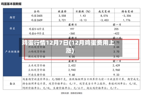 鸡蛋行情12月7日(12月鸡蛋费用上涨)