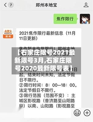 【石家庄限号2021最新限号3月,石家庄限号2020最新限号表】