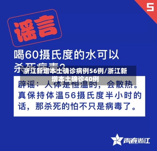 浙江新增本土确诊病例56例/浙江新增本土确诊40例
