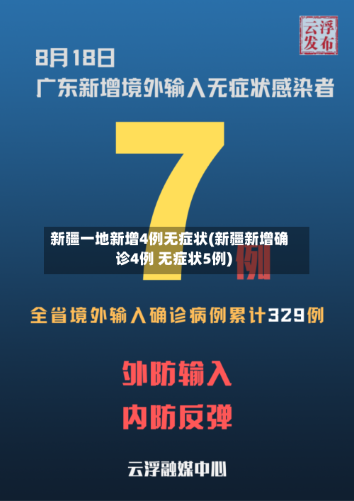新疆一地新增4例无症状(新疆新增确诊4例 无症状5例)