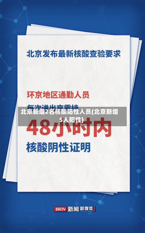 北京新增2名核酸阳性人员(北京新增5人阳性)