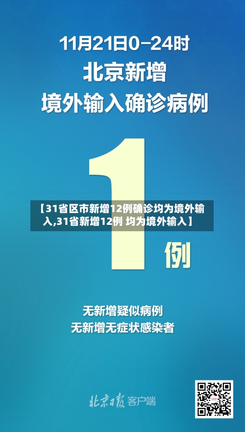 【31省区市新增12例确诊均为境外输入,31省新增12例 均为境外输入】