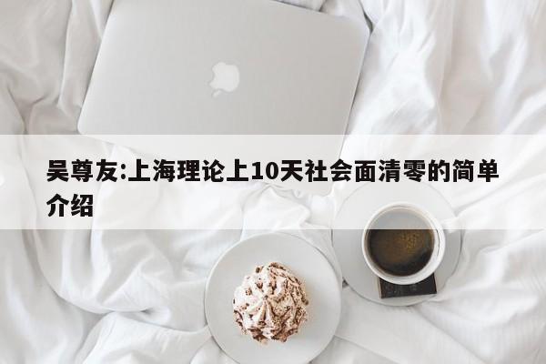 吴尊友:上海理论上10天社会面清零的简单介绍